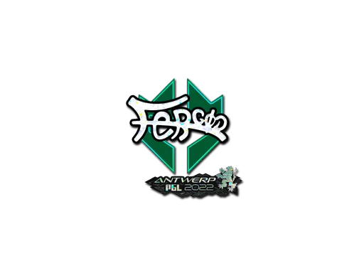 Sticker | fer (Glitter) | Antwerp 2022