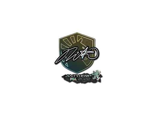 Sticker | nitr0 (Glitter) | Antwerp 2022