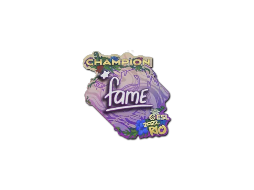 Sticker | fame (Champion) | Rio 2022